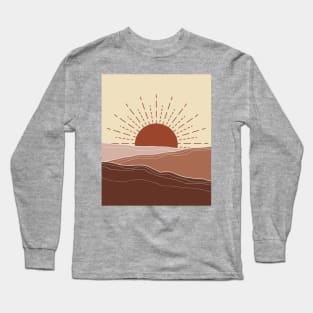 Minimalist Sunburst Long Sleeve T-Shirt